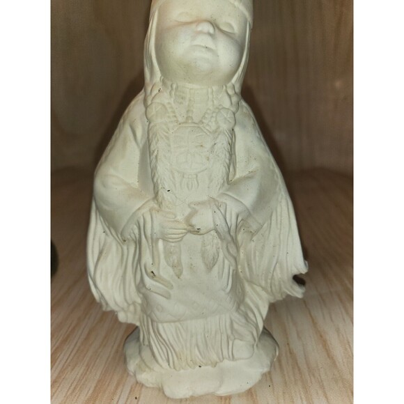 New Ceramic Bisque Ready To Paint Indian Native American GirL - Picture 2 of 13
